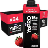 Imagem da oferta Pack YoPRO Bebida Láctea UHT Morango 15g de Proteínas 250ml -24 Unidades