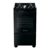 Imagem da oferta Fogão Brastemp 4 Bocas Preto com mesa de vidro e grades duplas de ferro fundido - BFO4VAE