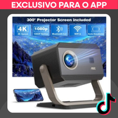Imagem da oferta STAR1 Projetor Profissional Aoc 4k Wi-fi 1080p Bluetooth De 15000 Lm Tela De 300 Polegadas Correção Automática De Dis
