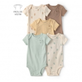 Imagem da oferta Kit Body Bebê 5 Peças Bichinhos Multicor Carter's