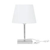 Imagem da oferta Abajur Eros Dome Branco com Base Quadrada