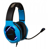 Imagem da oferta Headset Gamer Com Fio Usb P2 Preto E Azul Tedge ML-GH200