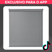 Imagem da oferta Persiana Horizontal PVC 140x130cm na Cor Cinza
