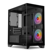Imagem da oferta Gabinete Gamer TGT Gladiator, Rainbow, Mid-Tower, Lateral de Vidro, Com 2 Fans, Preto, TGT-GLD-BK