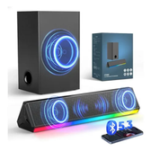 Imagem da oferta Soundbar Barra de Som com Subwoofer 120W RMS Home Theater Bluetooth 5.3 BT109 20hz-18khz