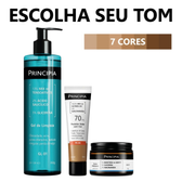 Imagem da oferta Principia Kit Limpa Hidrata e Protege c Gel de Limpeza GL-01 + Creme Hidratante CH-01 + Protetor Cor PS-05 FPS 70