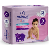 Imagem da oferta 4 Pacotes Fralda Amorável Descartável Infantil G - 104 Unidades