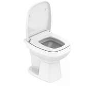Imagem da oferta Celite Kit Bacia Convencional Assento Polipropileno Soft Close e Complementos de Instalação City Cor: Branco