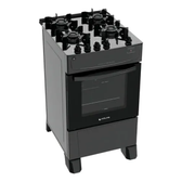 Imagem da oferta Fogão 4 Bocas Atlas Mônaco Top Glass com Mesa de Vidro e Acendimento Automático Preto Bivolt