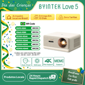 Imagem da oferta Projetor BYINTEK U14 Pro 4K 1080P 1500 ANSI Lumens Android 11 Bluetooth 5.0 Wi-Fi Auto Keystone Home Theater