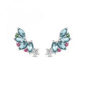 Imagem da oferta Brinco Ear Cuff Life A Pequena Sereia Prata Cristal Azul