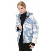 Imagem da oferta Jaqueta Puffer Lacoste L!VE Tie Dye Azul/Bege