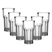 Imagem da oferta Jogo De Copos Em Vidro - 6 Peças 300ml