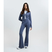 Imagem da oferta Calça Flare em Microfibra com Cós Largo