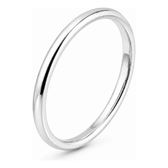 Imagem da oferta Aliança Prata 925 Anatômica 2mm Fina