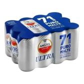 Imagem da oferta Cerveja Amstel Ultra Sem Glúten Lata 269ml - 12 Un