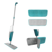 Imagem da oferta Mop Spray Limpeza Dispenser Reservatorio Giratorio 360 Pano Microfibra Cabo Inox Esfregão Vassoura Magica Rodo Magico Flash Fit 123Útil Limpa Casa Chã