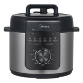 Imagem da oferta Panela De Pressão Mecânica Preta E Inox 4l Midea Cor Cinza