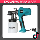 Imagem da oferta Pistola de Pintura Eletrica Pulverizadora de tinta 450w com Bico de Metal TSSAPER