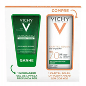 Imagem da oferta Kit Vichy Protetor Solar Facial FPS 70 Capital Soleil UV-Purify 40g + Gel de limpeza Normaderm 40g