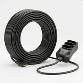 Imagem da oferta Extensão Elétrica 30 Metros Reforçada 3 Tomadas Cabo Resistente 10a 20a Bivolt Uso Profissional Residencial Obra Alta Durabilidade