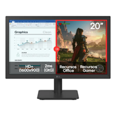 Imagem da oferta Monitor LG LED 20” HD+, LG Switch, HDMI, VGA, 75Hz