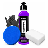 Imagem da oferta Kit Restaurax Renova Plástico Aplicador Zacs Luva Nitrílica Cor Roxo