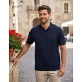 Imagem da oferta Camisa Polo Masculina Tricot Casual Malha Canelada Premium