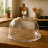 Imagem da oferta Tampa De Boleira Redonda Em Plástico Pet Transparente 25cm Transparente