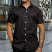 Imagem da oferta Camisa Social Masculina Gola Italiana Confortável