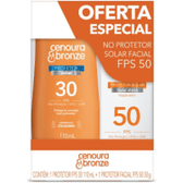 Imagem da oferta Kit Protetor Solar Cenoura e Bronze Corpo FPS 30 200ml + Facial FPS 50 50g