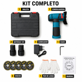 Imagem da oferta Mini Esmerilhadeira Sem Fio 12V com 2 Baterias 5 Discos de Corte e Maleta Completa