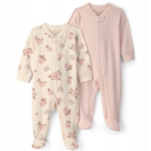 Imagem da oferta Kit Macacão Bebê 2 Peças com Pezinho Floral Multicor Carter's
