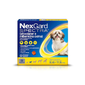 Imagem da oferta NexGard SPECTRA Antipulgas e Vermífugos para Cães de 3,6 a 7,5kg - 3 tabletes