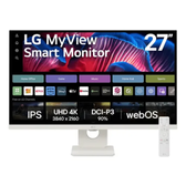 Imagem da oferta Monitor Lg Myview Smart - Tela Ips 27", Webos, Thinq Home, Air Play, Screen Share, Bluetooth, Branco – 27sr73u