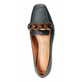 Imagem da oferta Sapato Mocassim Com Corrente Bico Quadrado Preto Vizzano