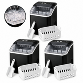 Imagem da oferta Kit 3 Máquinas de Gelo 12kg Gelo Rápido Premium 110V Turbo Ice Cubos Bar Drinks Bebidas Festas Buffet