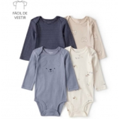 Imagem da oferta Kit Body Bebê 4 Peças Ursinhos Multicor Carter's