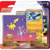 Imagem da oferta Pokémon TCG, Celebração de 30 anos – Blister Triplo com Adesivo Pokémon Lucario