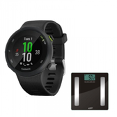 Imagem da oferta Combo Relógio Garmin Forerunner 45 Preto com GPS + Balança Digital Com Bioimpedância Glass Pro G-Tec