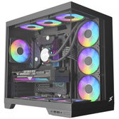Imagem da oferta Gabinete Gamer SuperFrame Vhagar, Mid Tower, Vidro Temperado, ATX, Preto, Sem Fan, SF-CS-VGMABSF