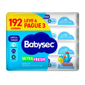 Imagem da oferta Kit Toalhas Umedecidas Babysec Ultrasec Fresh 192 Unidades