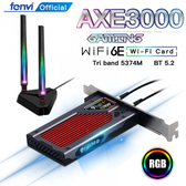 Imagem da oferta Placa de Rede Gamer Pci-express Wifi Tri Band 6E Fenvi FV-AXE3000RGB