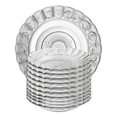 Imagem da oferta Jogo De Pratos Fundos Egípcio 12 Peças Estrela Transparente Transparente