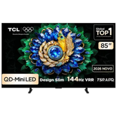 Imagem da oferta Smart TV 4K TCL Premium QD-Mini LED 85 Polegadas com Google TV 144Hz Dolby Vision Dolby Atmos e HDR10+ - A400M