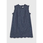 Imagem da oferta Vestido Infantil GAP Laise Azul Marinho