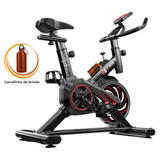 Imagem da oferta Bicicleta Ergométrica Fitness Para Cardio Musculação Academia Base Preto Vermelho Marca Its 8kg Inércia Indoor Spinn