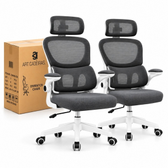Imagem da oferta Kit com 2 Cadeira Escritório Ergonômica Python Fly B07