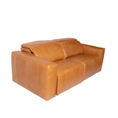 Imagem da oferta Sofá De 2 Lugares Retrátil Novak De Couro Âmbar na Etna
