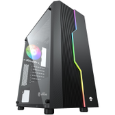 Imagem da oferta Gabinete Gamer Ninja Flash RGB Mid Tower Vidro Temperado ATX Sem Fonte Com 3 Fans